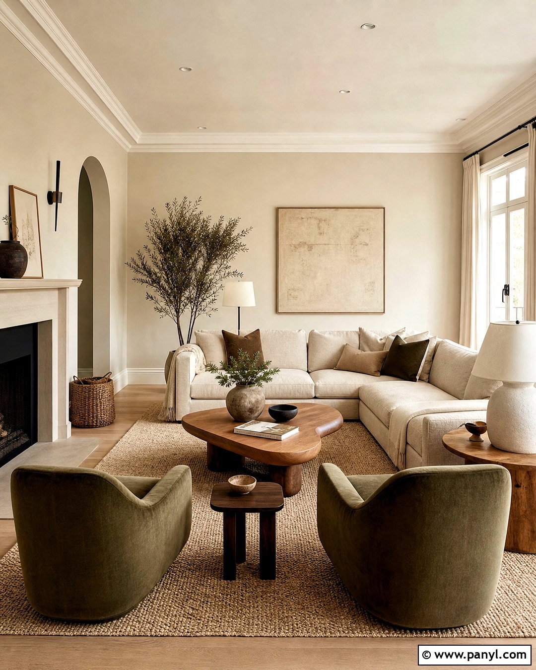 Natural Cream Greige Living Room - 20 greige paint colors living room ideas
