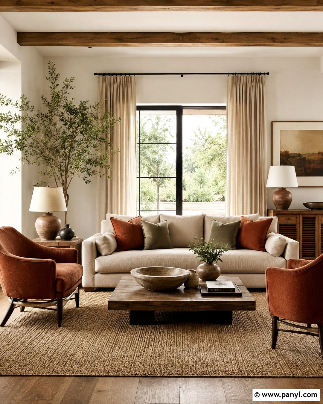 Natural Cream Walls With Terracotta Decor - 20 Natural Cream Walls