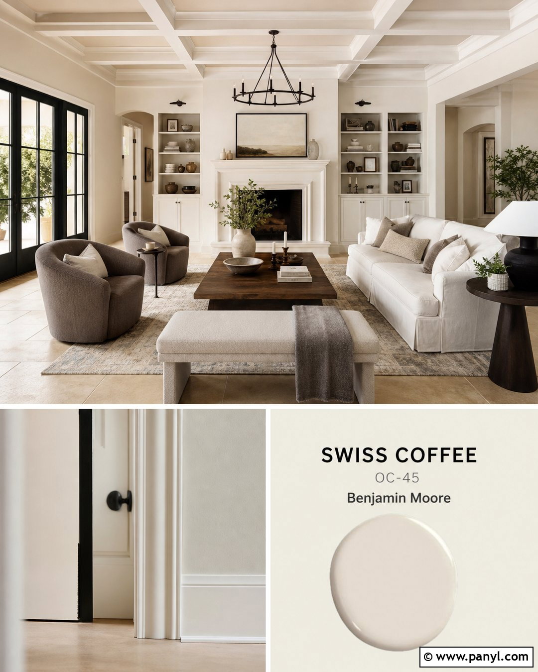 Natural Cream With Swiss Coffee - 45 swiss coffee coordinating colors