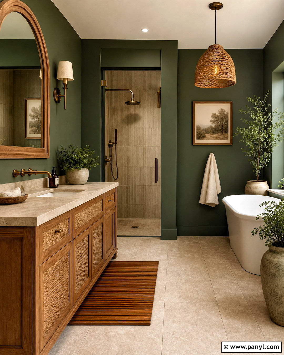 20 Hunter Green Bathroom Ideas for a Bold, Spa-Like Escape