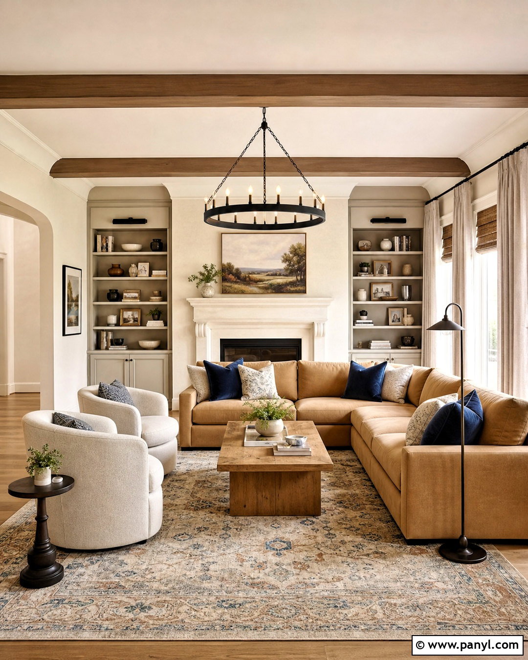 Natural Linen And Greek Villa Family Room - 20 sw natural linen color palette ideas