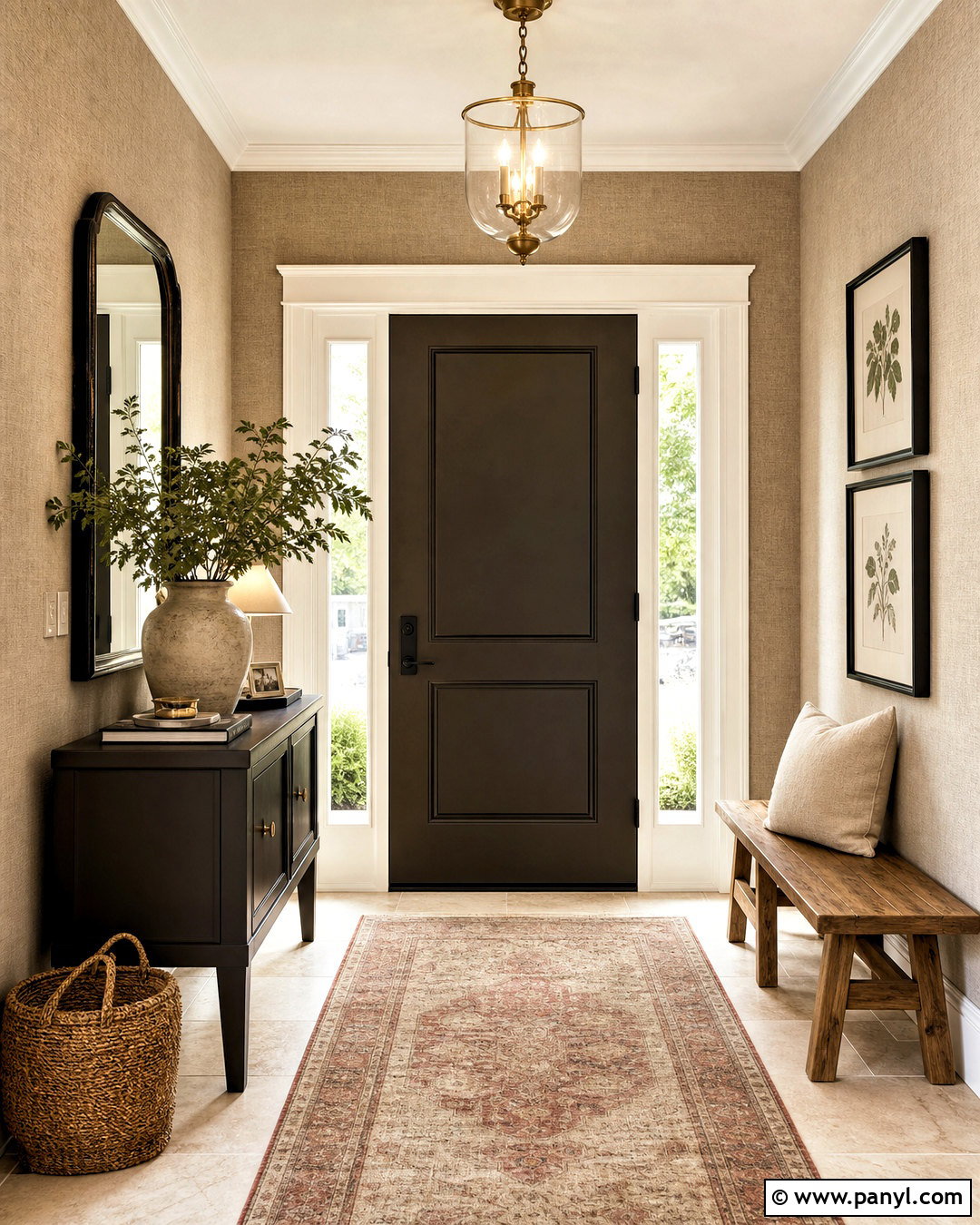 Natural Linen And Urbane Bronze Entryway - 20 sw natural linen color palette ideas