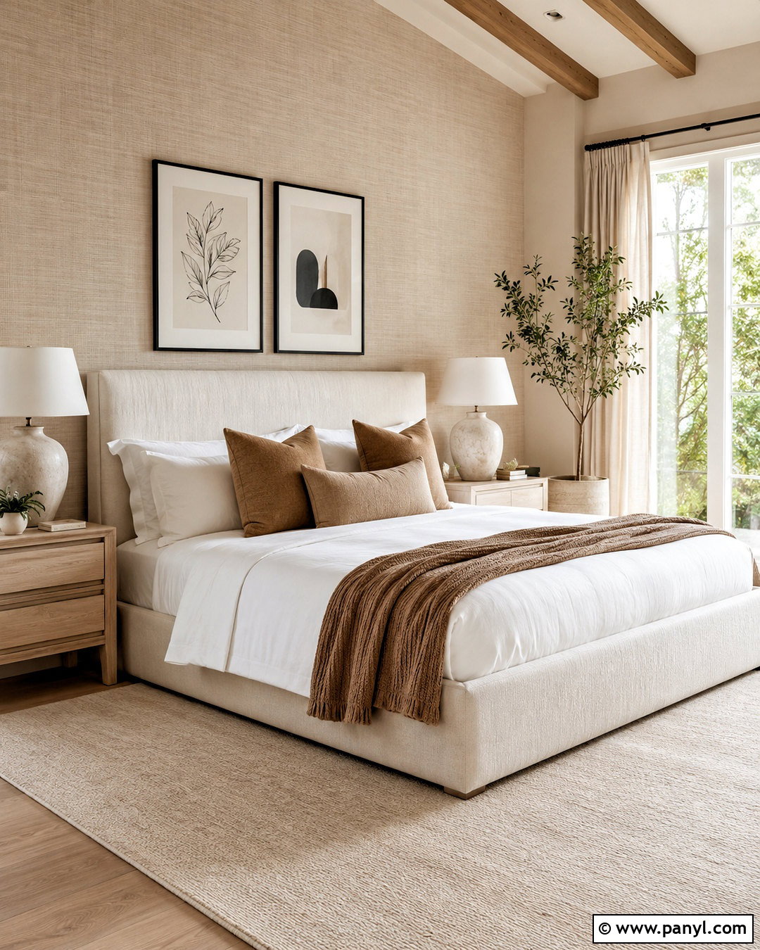 Natural Linen Bedroom Background - 20 neutral color background ideas