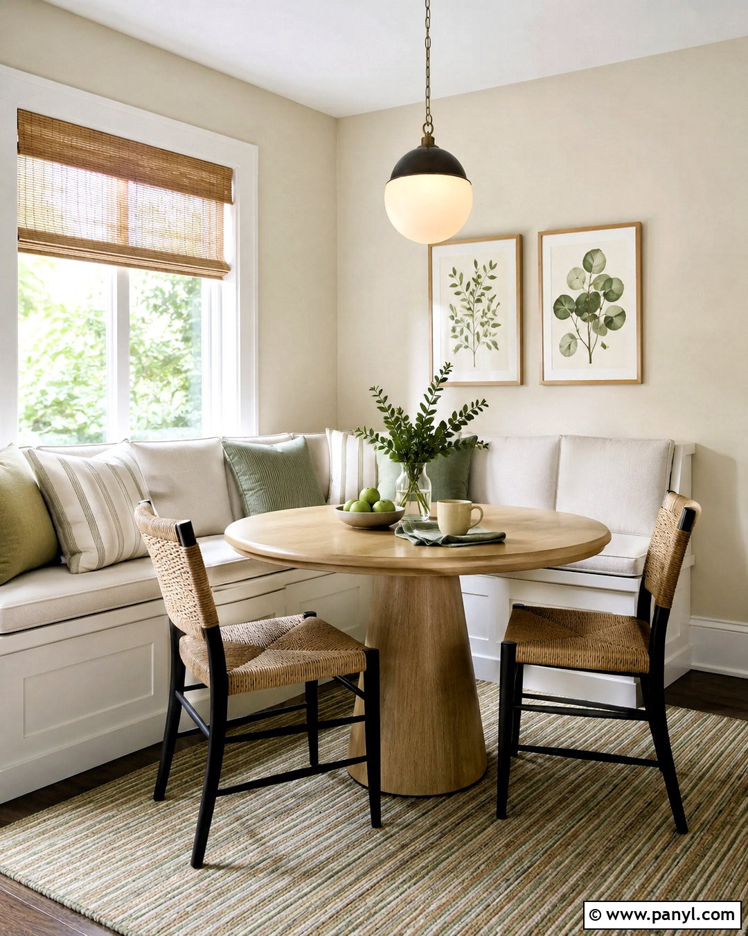 Natural Linen Breakfast Nook - 40 natural linen sherwin williams walls