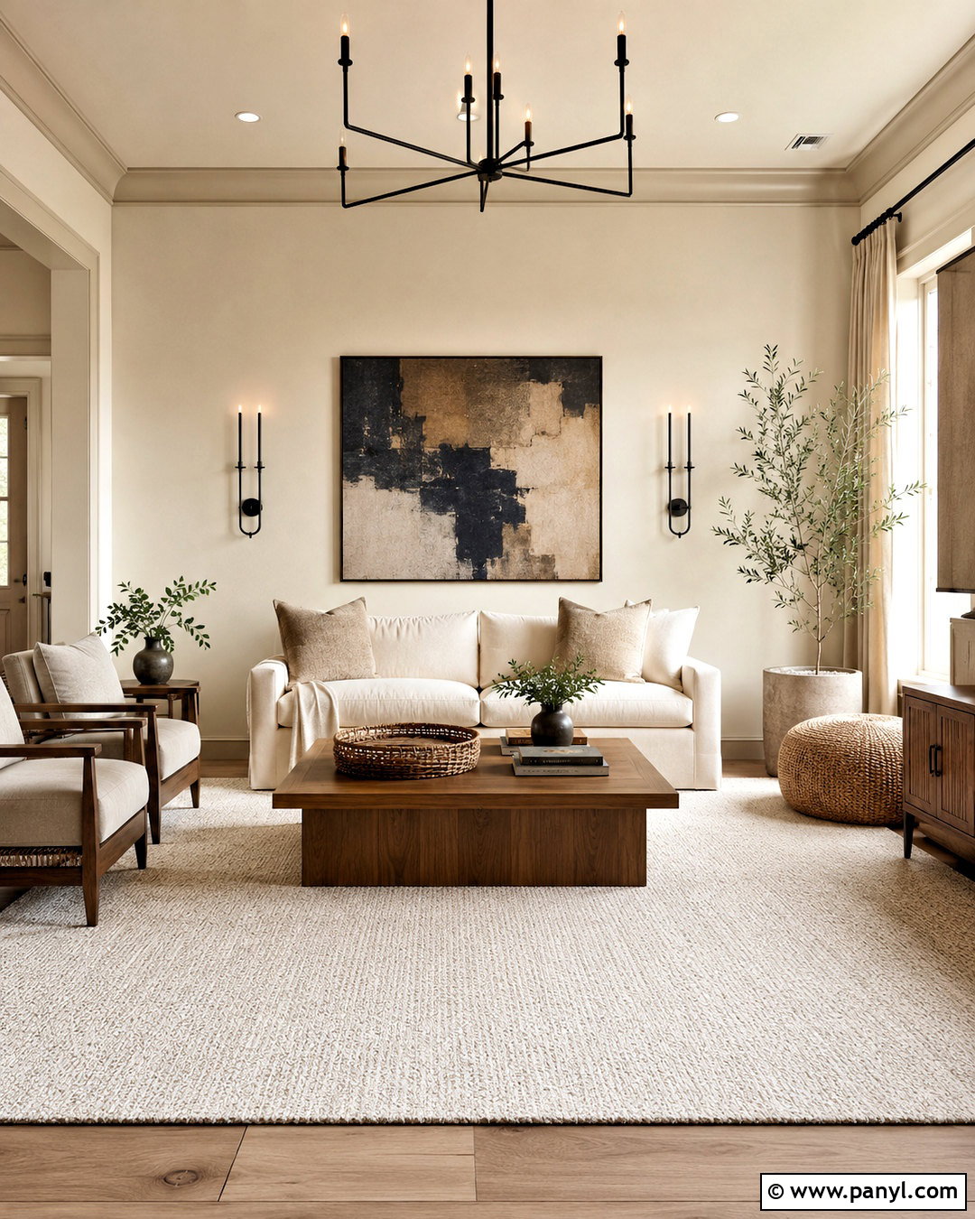 Natural Linen Color Drenched Room - 40 natural linen sherwin williams walls