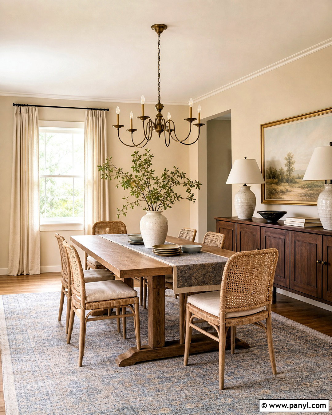 Natural Linen Dining Room - 20 beige wall paints