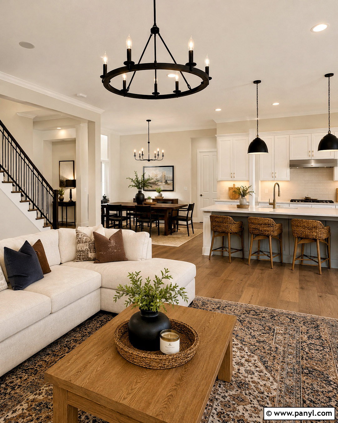 Natural Linen Open Concept Walls - 40 natural linen sherwin williams walls