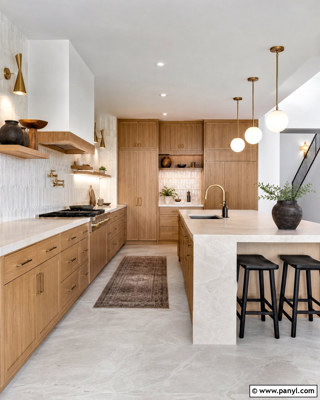 Natural Oak Cabinets With Light Grey Floors - 20 light grey floors kitchen ideas
