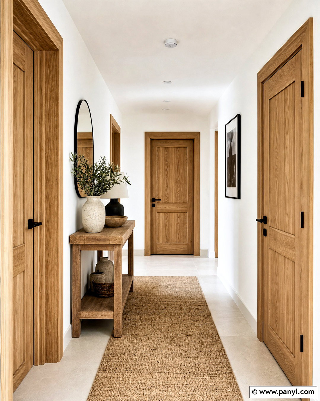 Natural Oak Indoor Door - 20 indoor door colors