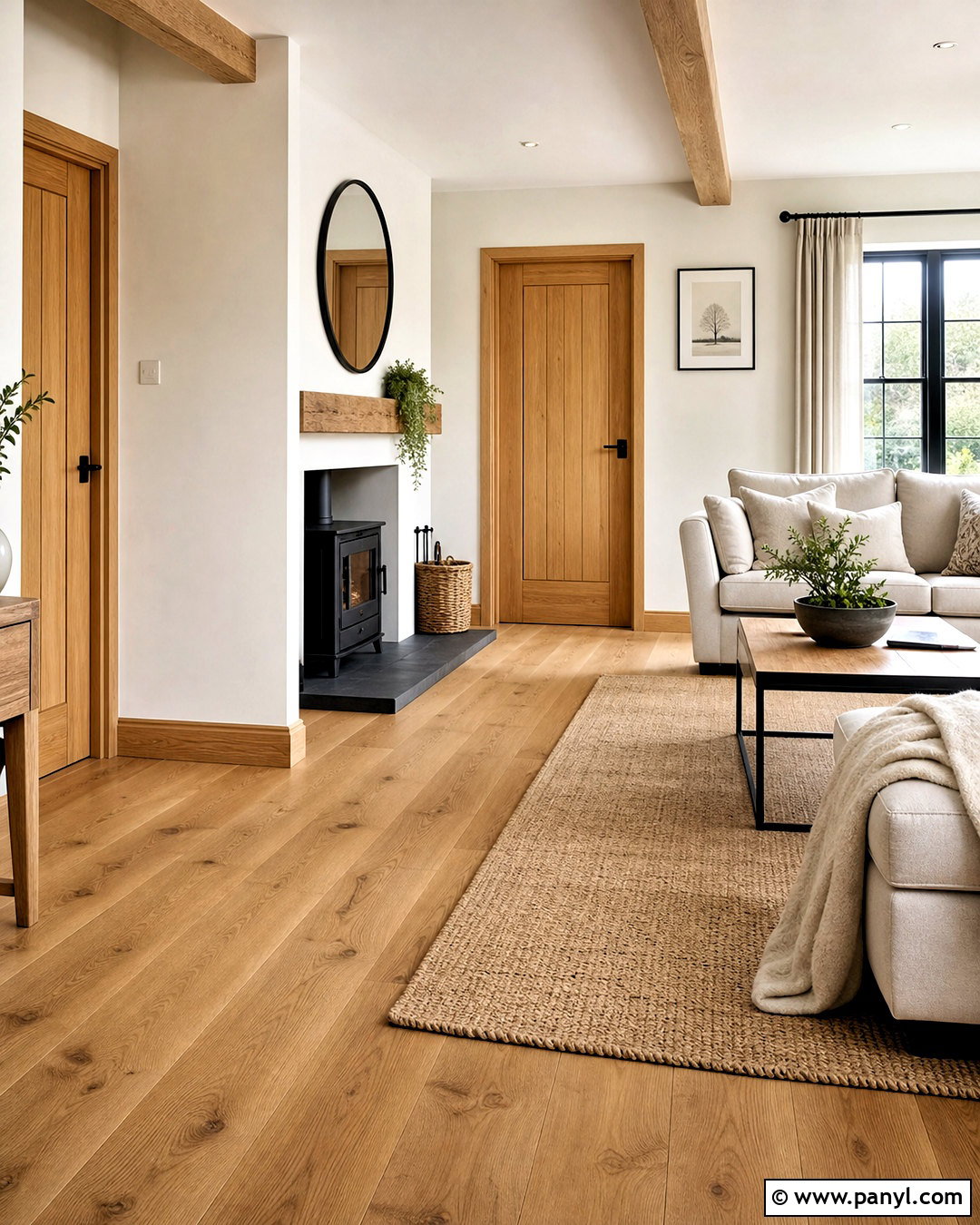 Natural Oak Skirting Boards With Cream Walls - 20 skirting board ideas colour ideas