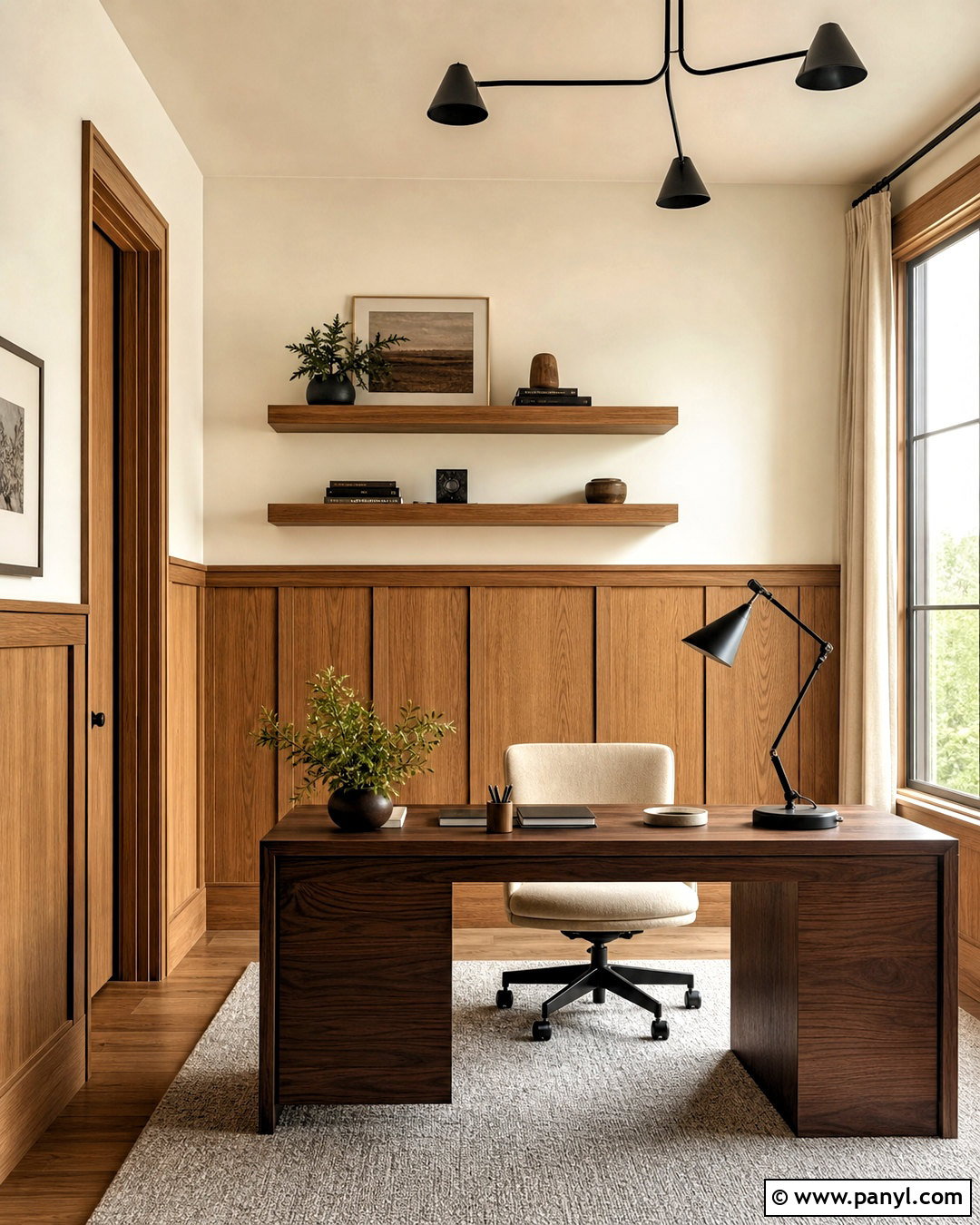 Natural Oak Wainscoting - 20 wall wainscoting ideas