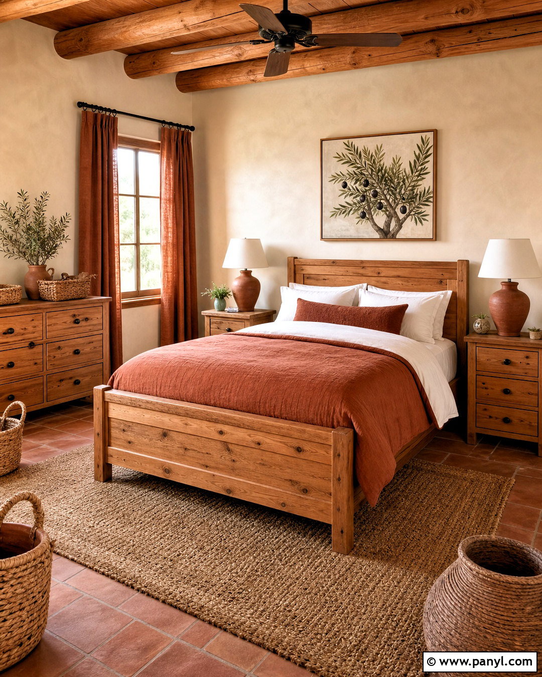Natural Pine And Terracotta Palette - 20 wooden color palette ideas