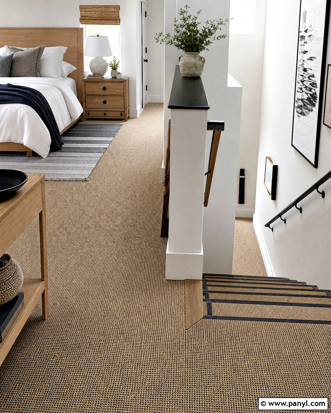Natural Sisal Look Upstairs Carpet - 20 upstairs carpet ideas