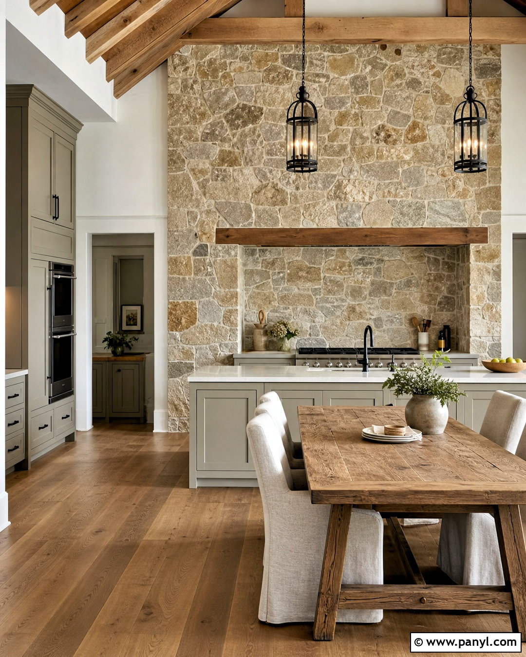 Natural Stone Kitchen Accent Wall - 20 kitchen accent wall ideas