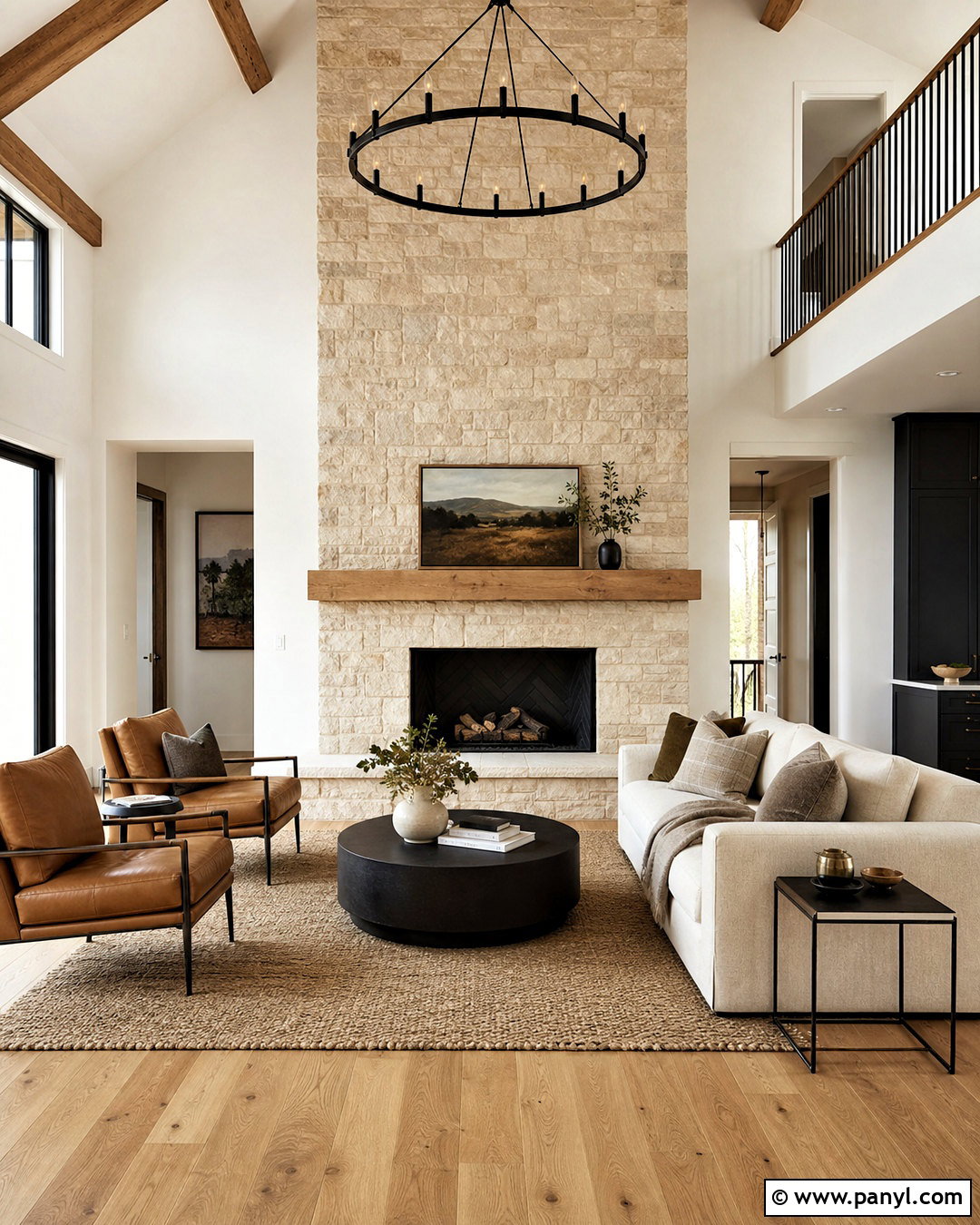 Natural Stone Textured Fireplace Wall - 20 modern textured walls