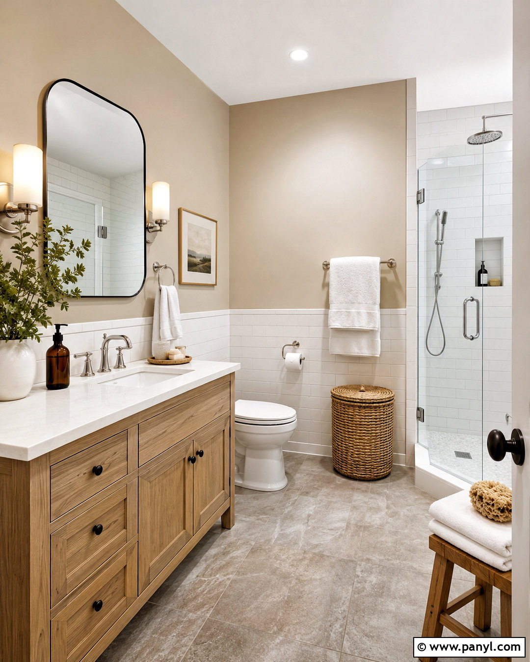 Natural Tan Bathroom With White Tile - 20 natural tan sherwin williams ideas