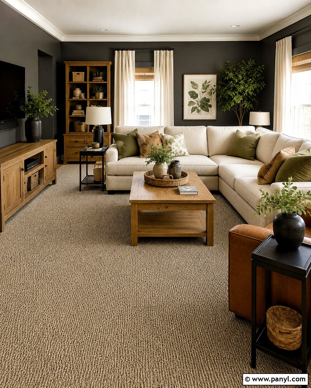 Natural Tan Carpet With Charcoal Gray Walls - 20 What Color Carpet Goes With Charcoal Grey Walls
