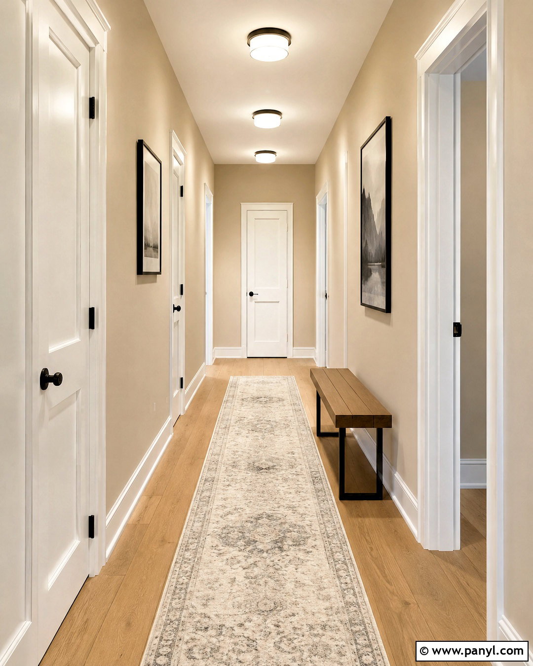 Natural Tan Hallway With White Trim - 20 natural tan sherwin williams ideas