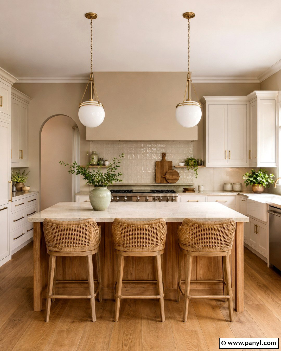 Natural Tan Kitchen - 20 Tan Wall Paint Colors
