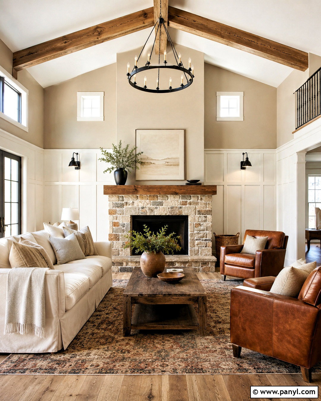 Natural Tan Modern Farmhouse Living Room - 20 natural tan sherwin williams ideas
