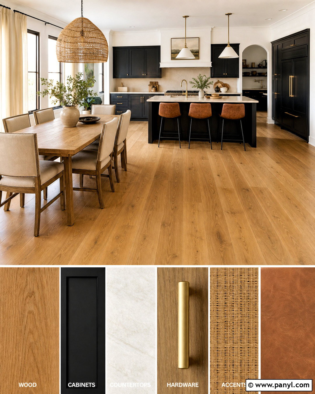 Natural Wood And Black Wood Color Palette - 20 wood colour palette ideas