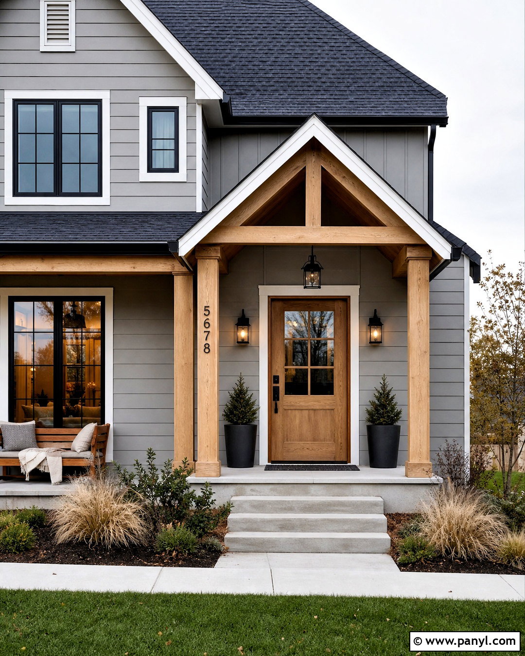 20 Grey House Door Color Ideas for Striking Curb Appeal