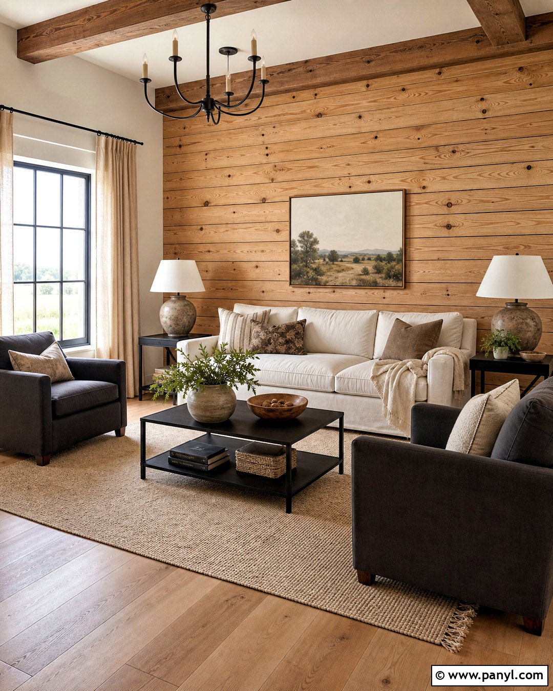 Natural Wood Shiplap Wall - 20 farmhouse shiplap walls
