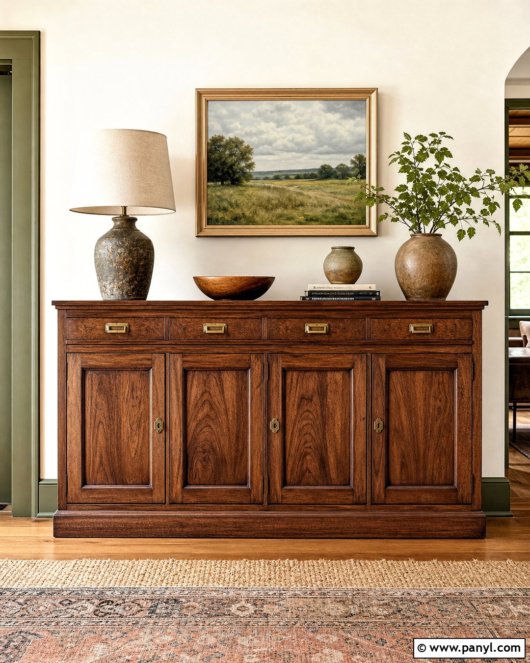 Natural Wood Sideboard Restoration - 20 sideboard makeover ideas