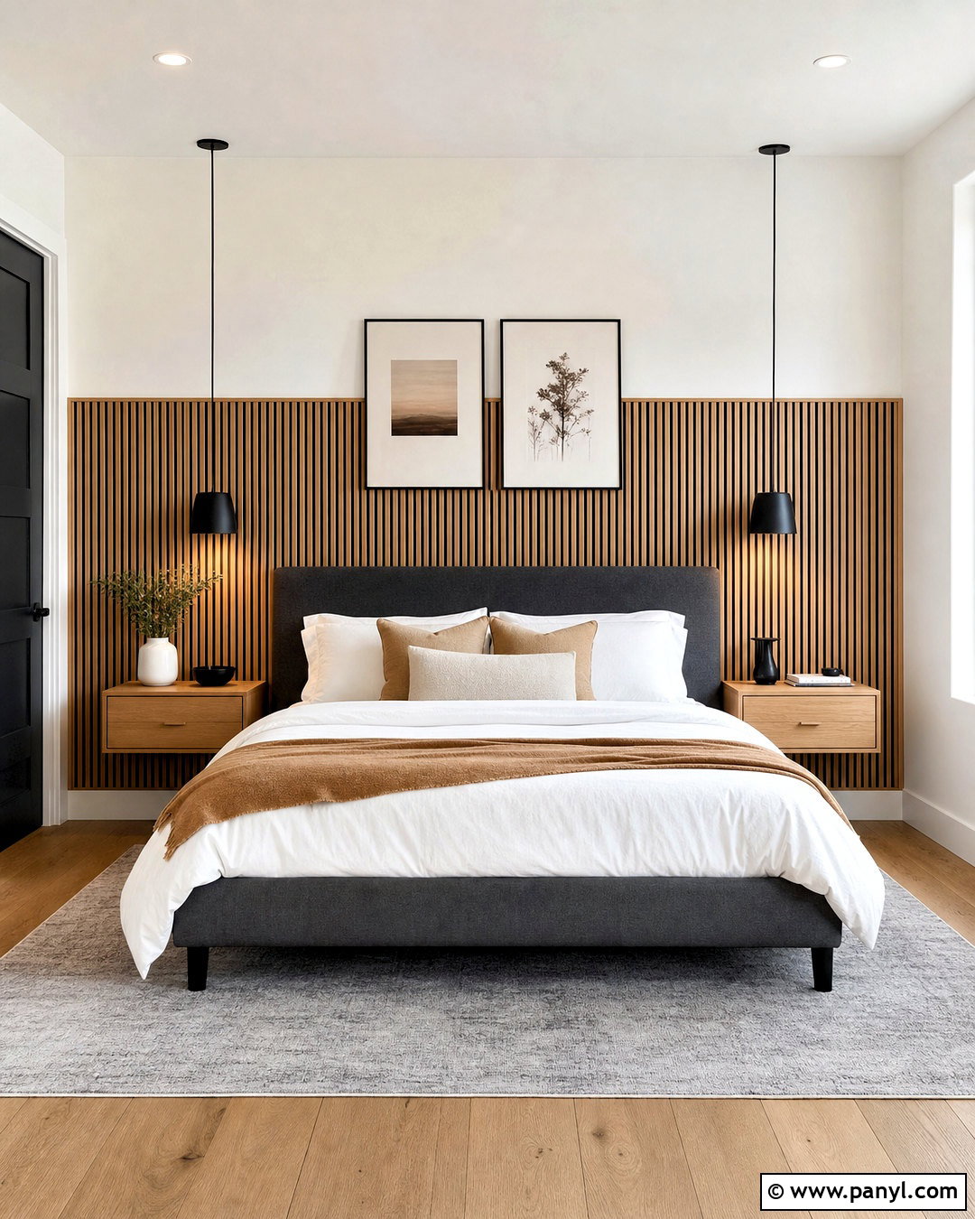 Natural Wood Slat Half Wall Bedroom - 20 half wall bedroom ideas