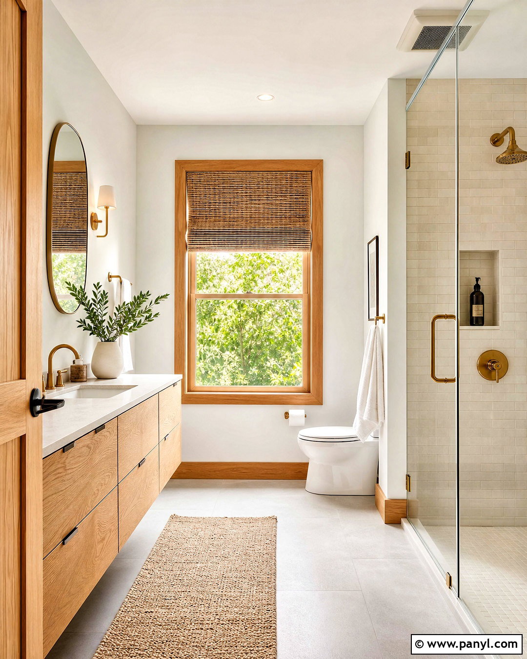 Natural Wood Trim Bathroom - 20 natural wood trim interior ideas