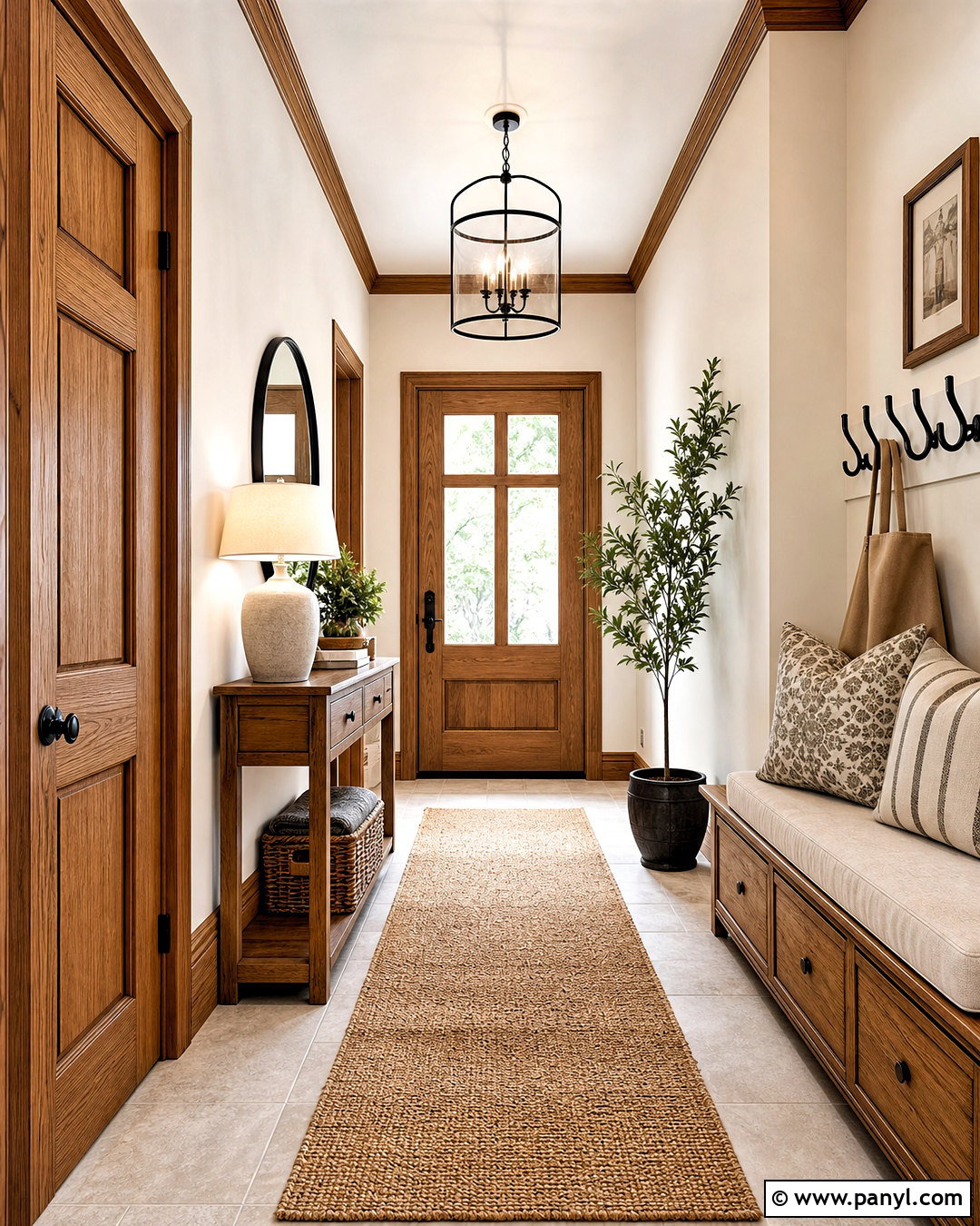 Natural Wood Trim Entryway - 20 natural wood trim interior ideas