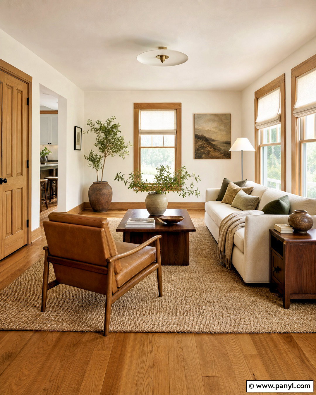 Natural Wood Trim With Cream Walls - 20 house trim ideas interior ideas
