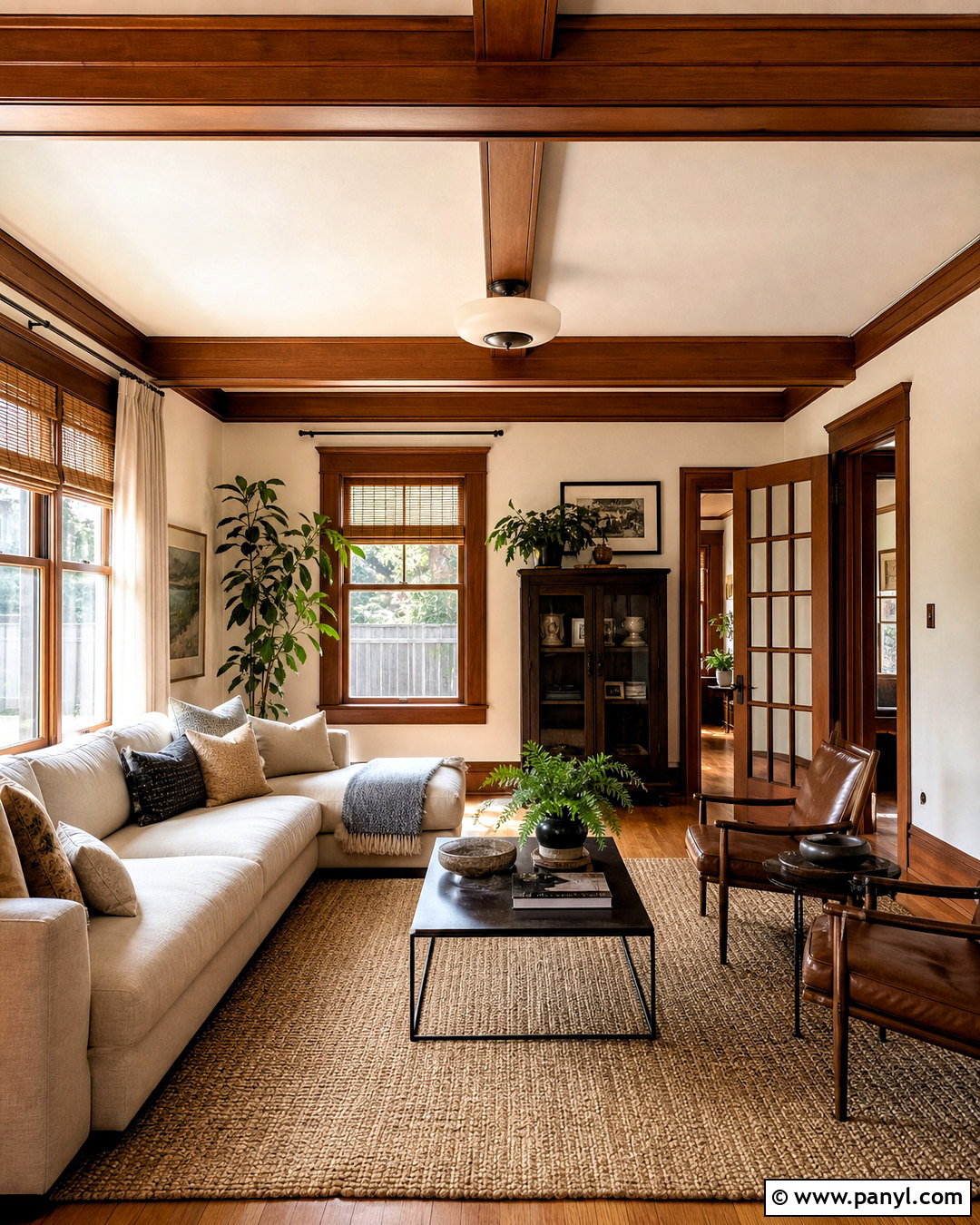 Natural Wood Trim With White Walls - 20 contrasting trim interior ideas