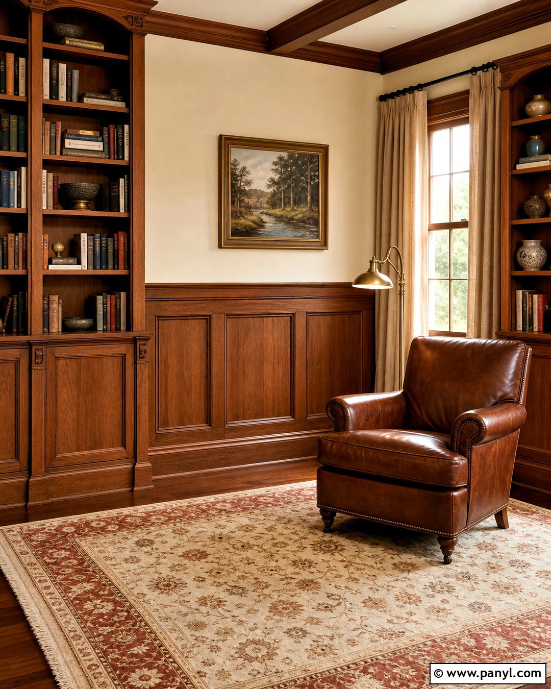 Natural Wood Wainscoting - 20 wainscoting ideas