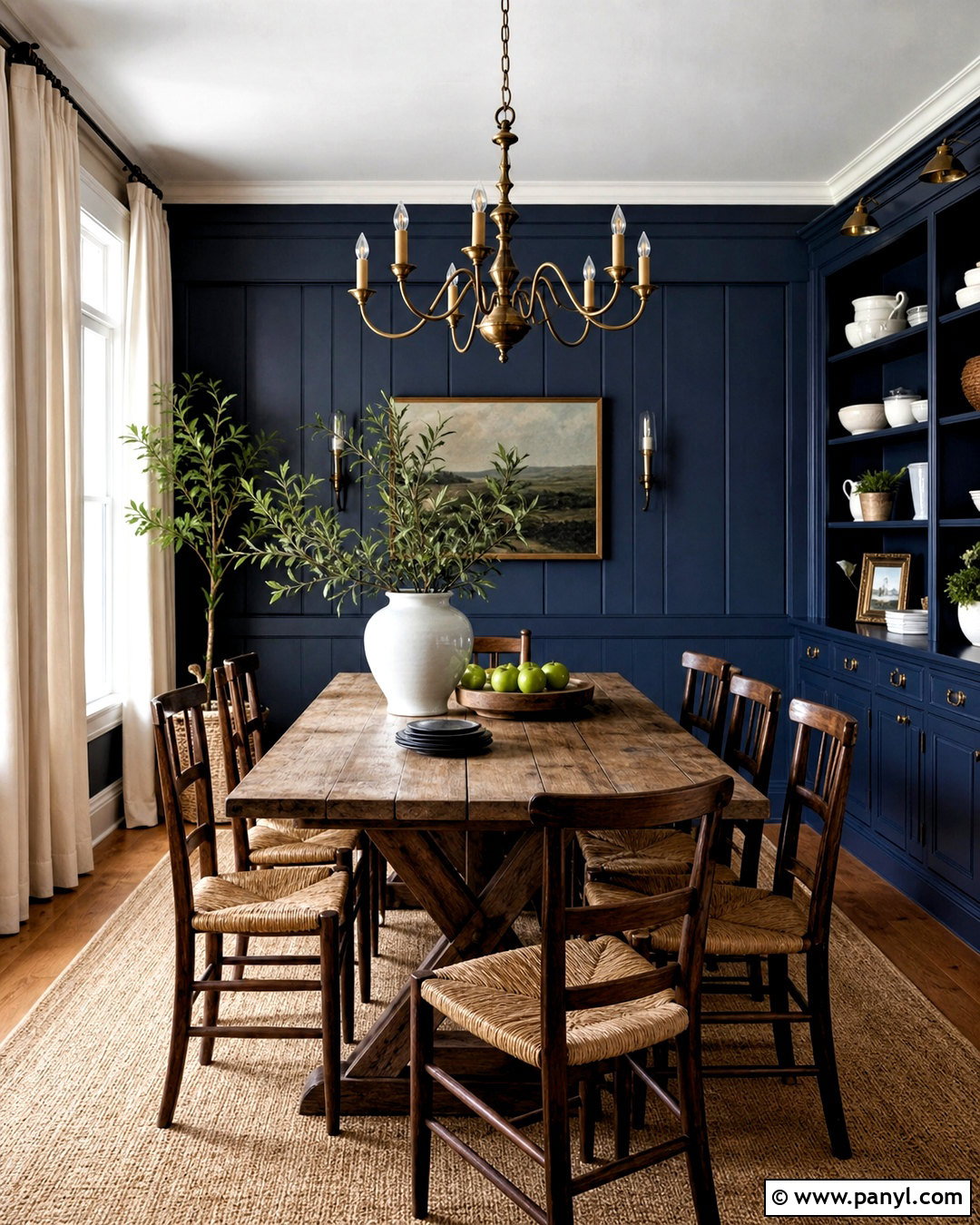 Naval Farmhouse Dining Room - 20 sherwin williams farmhouse colors