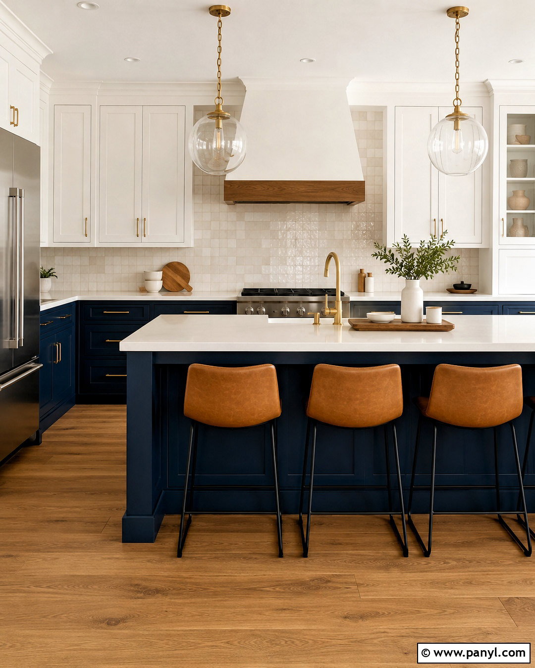 Naval Kitchen Cabinets - 20 deep blue paint colors