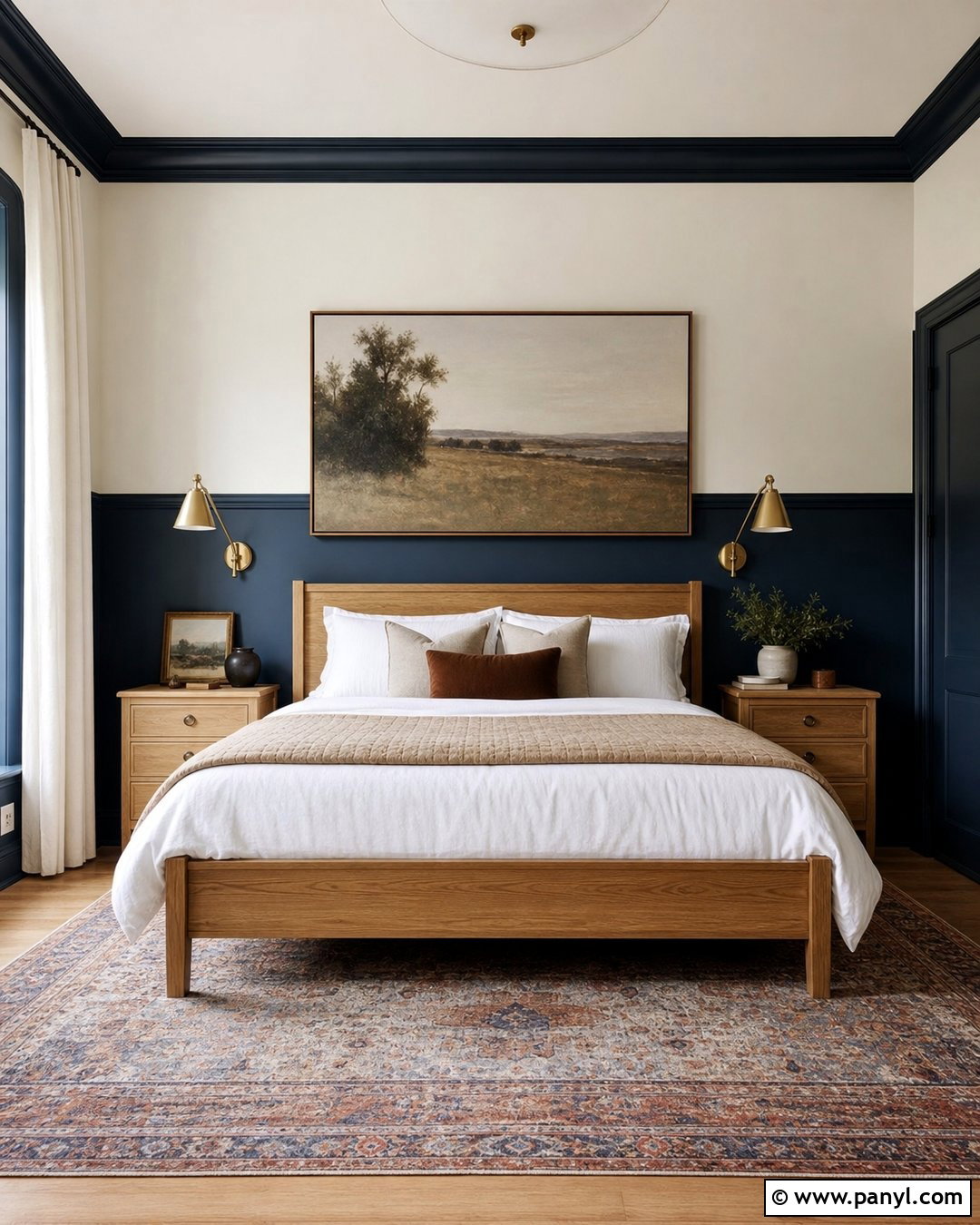 Navy 34 Painted Bedroom - 25 34 Painted Wall ideas