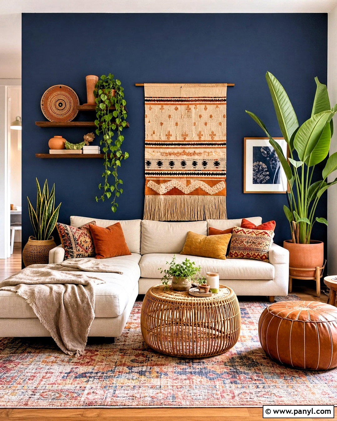 20 Navy Accent Wall Living Room Ideas for a Polished Look