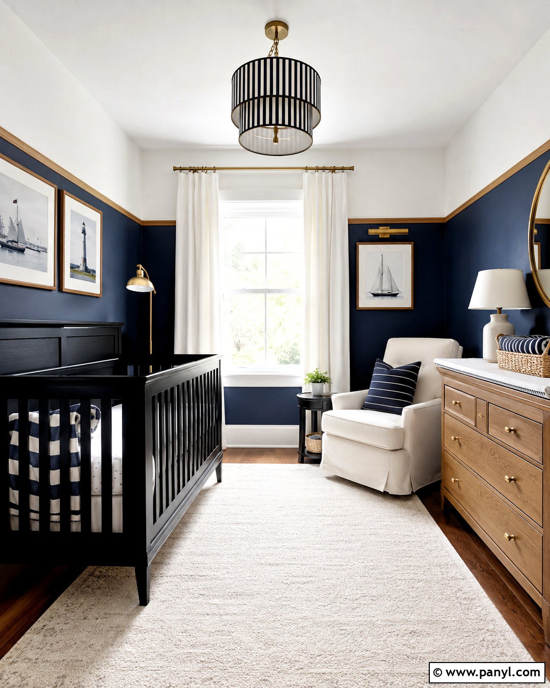 Navy And Black Crib Nursery - 20 black crib nursery ideas