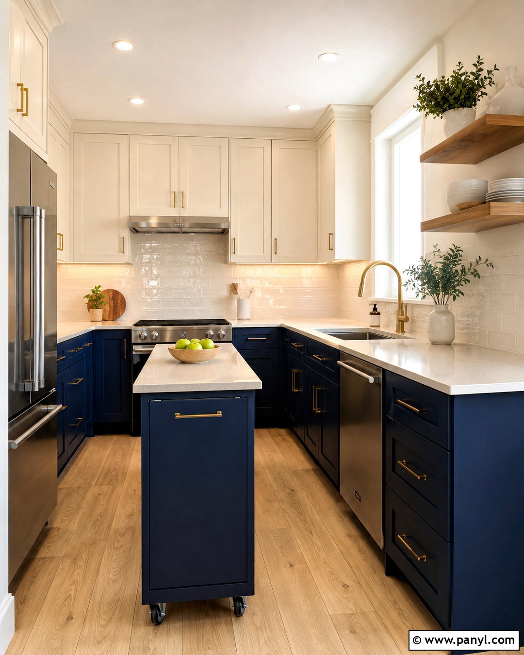 Navy And Cream Small Kitchen - 20 navy and cream kitchen ideas