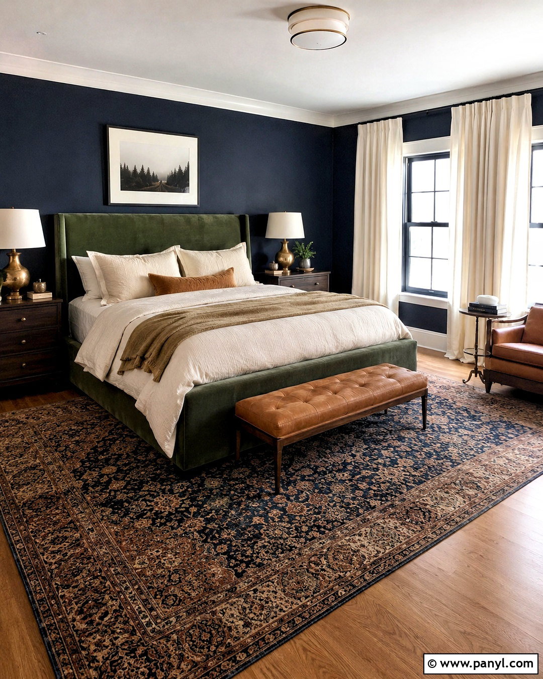Navy And Forest Green Bedroom - 20 blue green bedroom ideas
