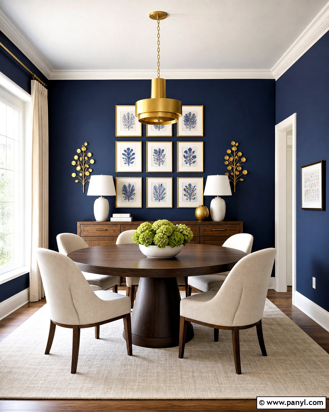 Navy And Gold Wall Decor - 20 golden wall decor ideas