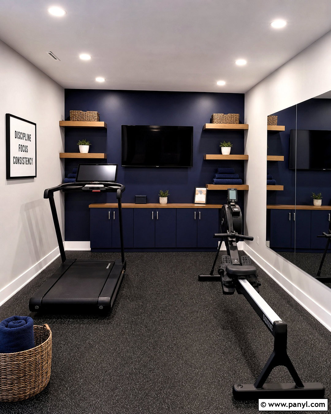 Navy And Light Gray Gym Color Scheme - 20 gym color scheme ideas