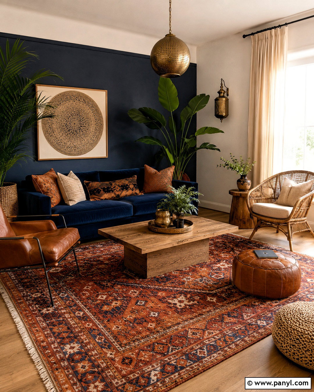 Navy And Terracotta Boho Color Palette - 20 boho chic color palette ideas