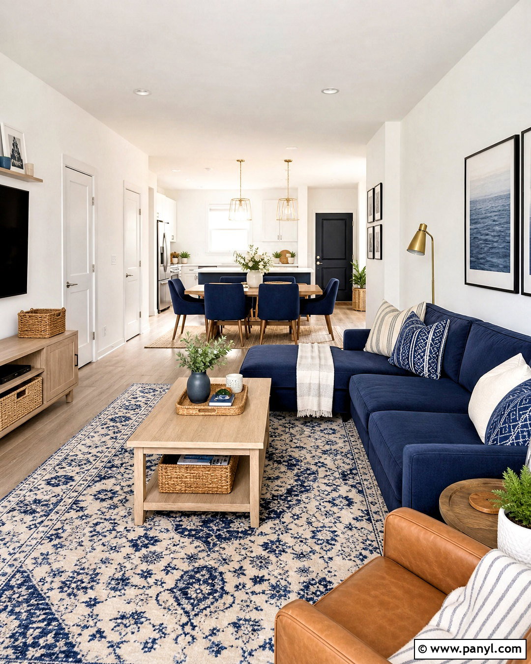 Navy And White Apartment Color Scheme - 20 apartment color schemes