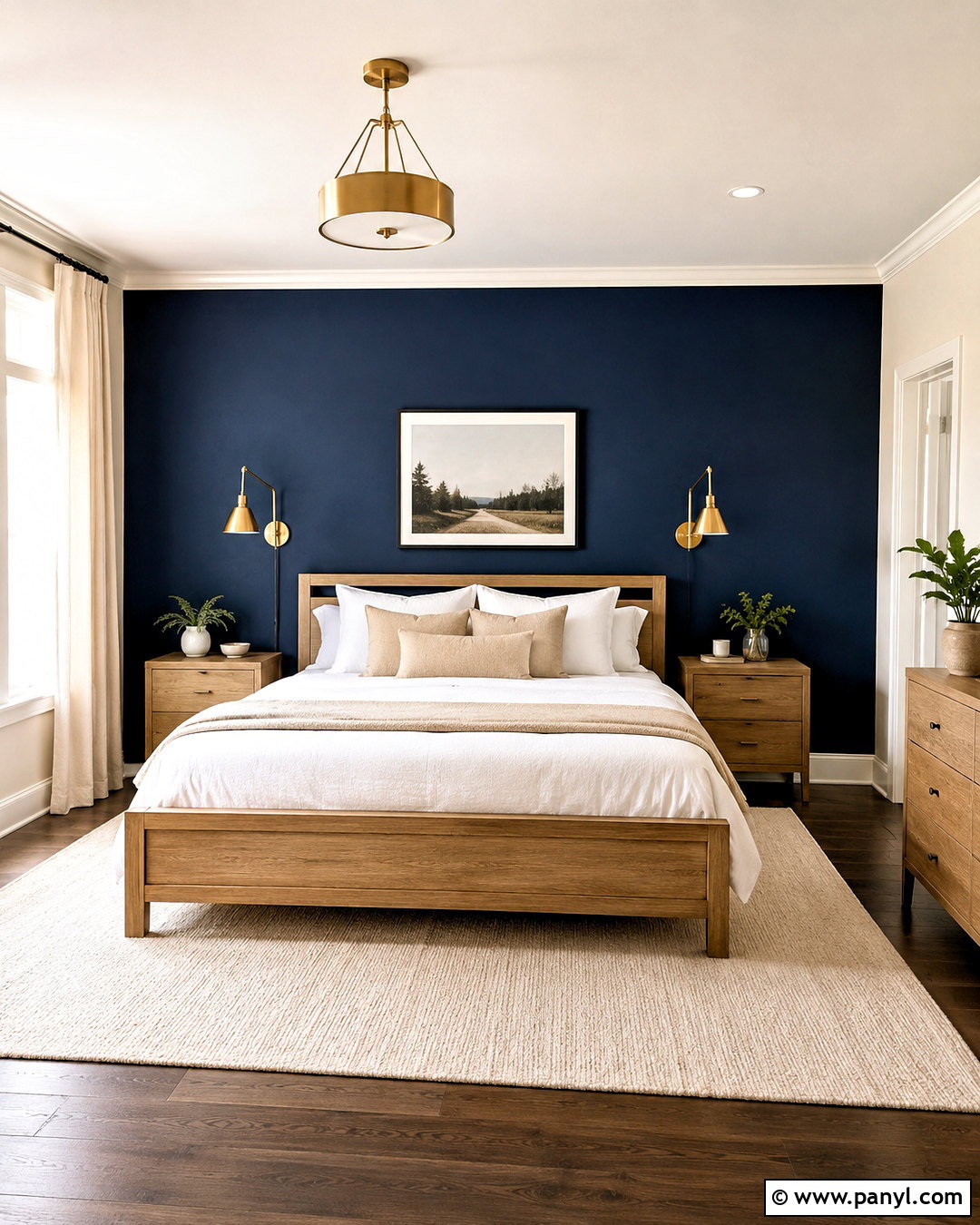 Navy Bedroom Accent Wall - 20 navy bedroom walls