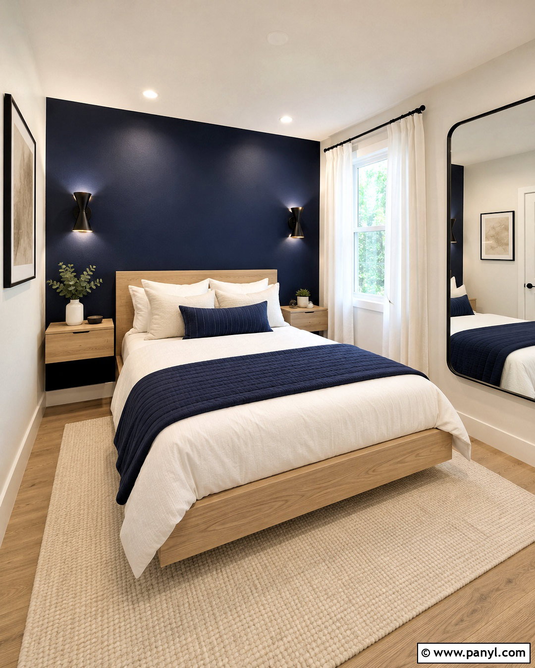 Navy Bedroom Walls In A Small Room - 20 navy bedroom walls