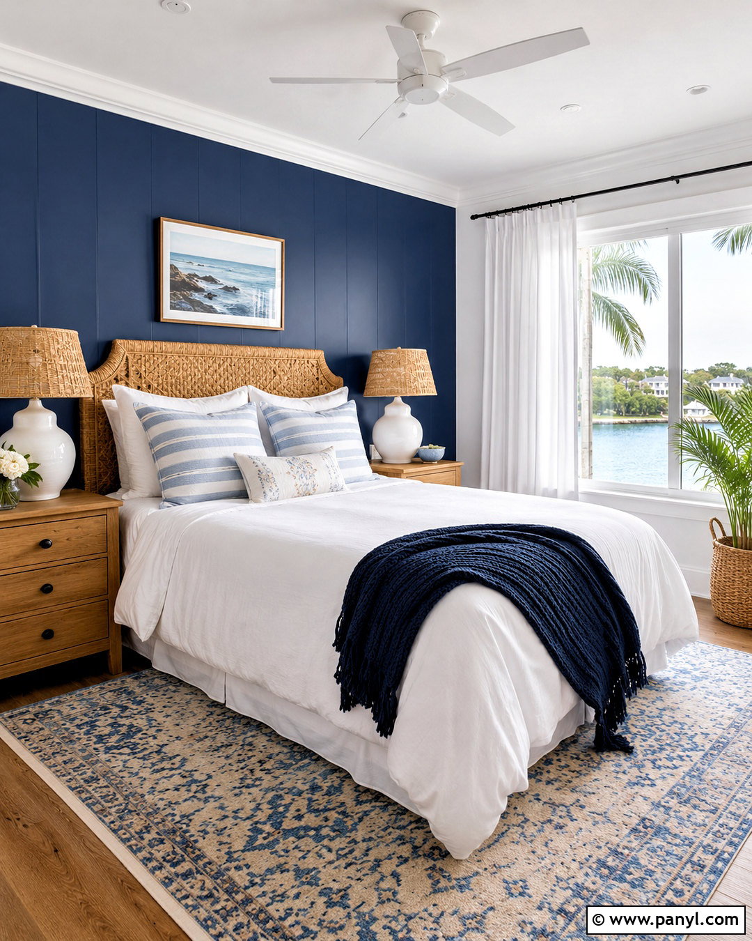 Navy Bedroom Walls With Coastal Decor - 20 navy bedroom walls