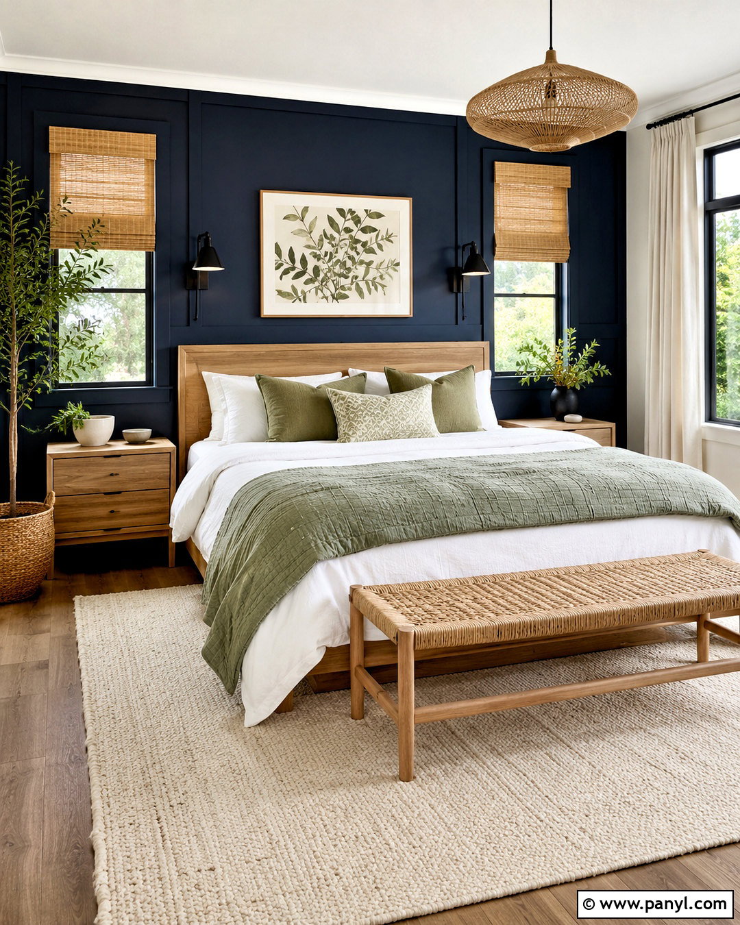 Navy Bedroom Walls With Sage Green - 20 navy bedroom walls