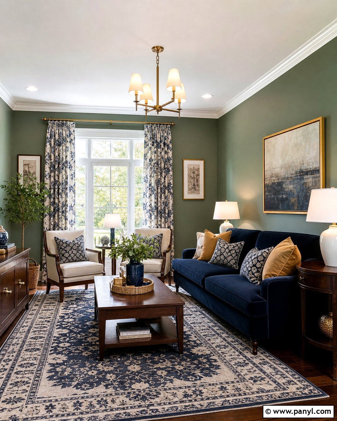 Navy Blue Accent Color For Green Walls - 20 Accent Color For Green Walls